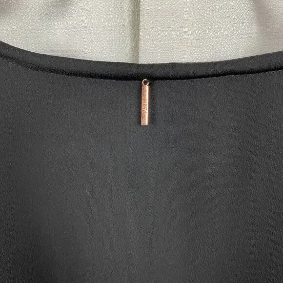 Misa Los Angeles Black Long Sleeve Amalya Ruffle Mini Dress Sz.S - Picture 13 of 16